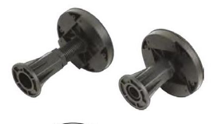 Ножки для поддона Cezares TRAY-LEGS-AS-06 черный матовый